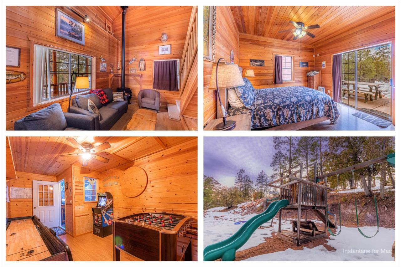 Cabin #4 The Wolves Den - Pet Friendly- Sleeps 6 - Playground & Game Room Payson Bagian luar foto